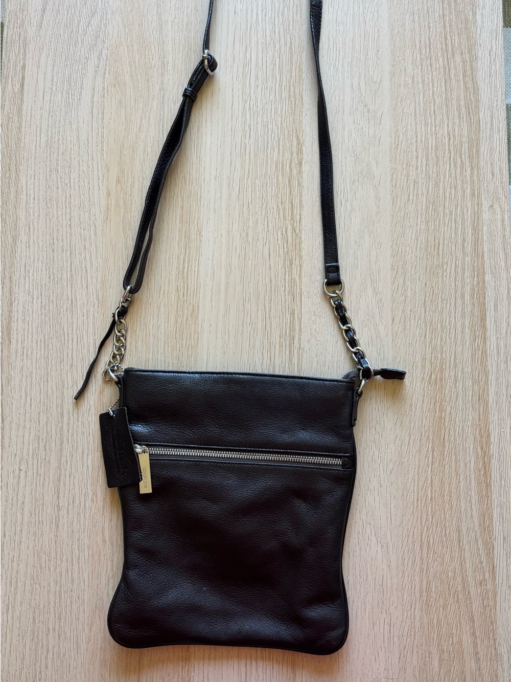 Danier Dark Brown Genuine Leather Shoulder/Crossbody Bag | CA 02558